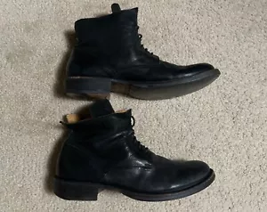 FIORENTINI + BAKER Eternity STIEFEL Herren Gr. 10,5, Leder schwarz Knöchel HERGESTELLT IN ITALIEN - Bild 1 von 21