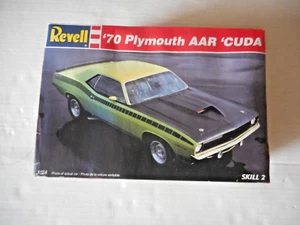 Revell '70 Plymouth AAR 'Cuda Barracuda #7601 Model Kit 1/24 NIB Sealed Parts - Picture 1 of 12