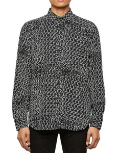 Camisa Diesel Para Hombre S-Rockaway Manga Larga Negra Talla S - Imagen 1 de 4