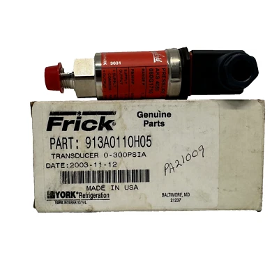 Frick 913A0110H05 Pressure Transmitter Transducer Danfoss 060G1710 - Image 1 of 4