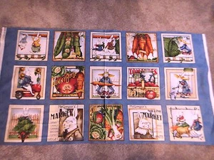 McGreggors MARKET Quilt Panel Cotton Fabric Tidings of Great Joy Fabric.65 Yd L - Picture 1 of 2