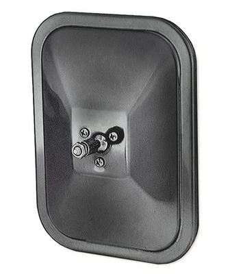 Grote 12072 Black Rolled-Rim Mirror with Ball Swivel - Image 1 of 2