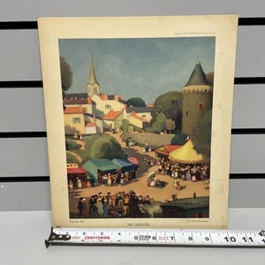 1952 Lithograph Print 435 THE CAROUSEL by Paul Lemasson 10x12 - Picture 1 of 8