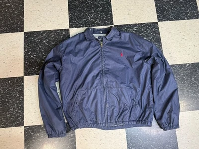 Vintage 80s Polo Ralph Lauren Harrington Jacket Mens M Polished Cotton - Image 1 of 4