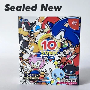 DC Sonic Adventure 2 Birthday Pack 10th ANNIVERSARY Sealed Dreamcast New Box JP - Picture 1 of 10