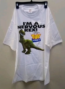 Vintage Disney Toy Story T-Shirt "I'm A Nervous Rex" XL Pacific ElCapitanTheater Neu aus altem Lagerbestand - Bild 1 von 5