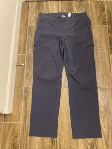 L.L. Pantalone Bean uomo 36x34 blu cargo gamba dritta leggero tasche esterne - Foto 1 di 7