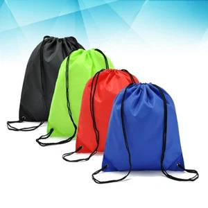 4 Pcs Waterproof Drawstring Bags Sports Riding Backpack Suitable for Adults and - Imagen 1 de 12