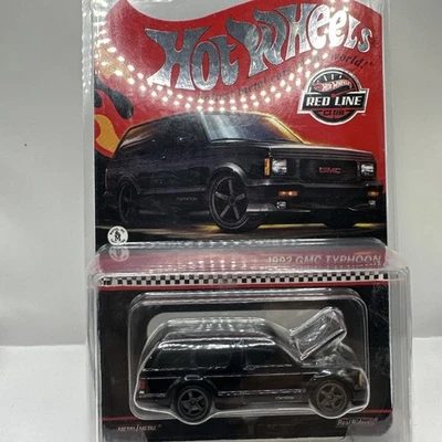 Hot Wheels 2024 Red Line Club 1992 GMC Typhoon In Protector - Black - Image 1 of 4