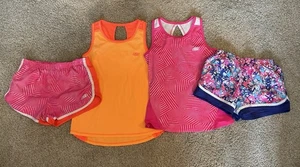 Mädchen Sport Outfits Sketchers Active Größe 10-12 Tops & Shorts 4-teilig - Bild 1 von 5