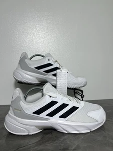 Adidas CourtJam Control 3 Clay Tennis Shoes Men’s White Size Uk 10 / Us 10.5 New - Picture 1 of 7