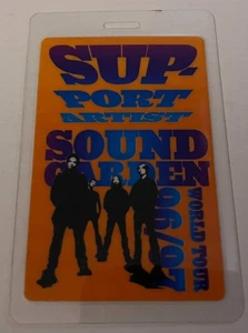 Soundgarden 1996/97 Tour Support Artist Laminated Backstage Pass Chris Cornell - Picture 1 of 2