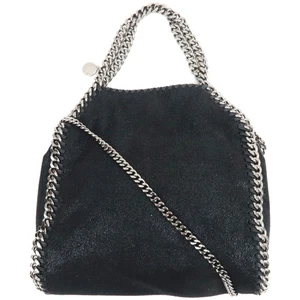 Authentische Stella McCartney Falabella kleine Kette Beuteltasche veganes Leder schwarz Kostenloser Versand - Bild 1 von 14