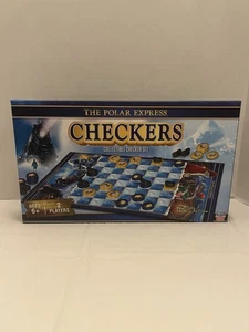 Masterpieces Polar Express Checkers Board Game New Sealed - Picture 1 of 4