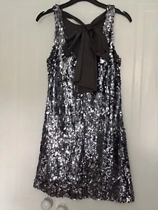 New Look Size 6 Sequinned Lined Sleeveless Mini Dress - Excellent Condition - Picture 1 of 5