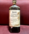 Antique Medicine Bottle Quack: Druma Celery Tonic for Nerves, Cork, Contents.