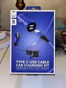 Kit de carga de automóvil con cable USB Trend Zone tipo C - Imagen 1 de 2