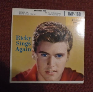 Ricky Nelson RICKY SINGS AGAIN EP 45 Imperial IMP-160 ~EX+/EX+! 1959 - Picture 1 of 6