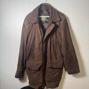 Vintage Wilson’s Leather Jacket Adventure Bound Mens Size L - Picture 1 of 4