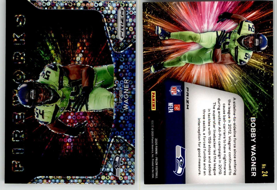 Bobby Wagner 2020 Prizm Fireworks No Huddle Disco #24 Seahawks - Image 1 of 1