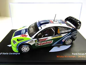 IXO 1:43 Scale Die-cast Ford Focus RS WRC 2006 Rally D'Italia Sardegna Hirvonen - Foto 1 di 8