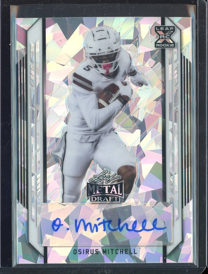 2021 Leaf Metal Draft Silver Crystals #BAOM1 Osirus Mitchell 29/50 - Image 1 of 1