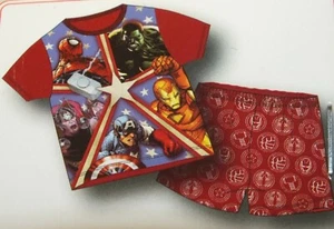 Marvel Multi Character Super Hero Youth 2 Piece Pajama Shorts Set Sealed in Bag  - Picture 1 of 10