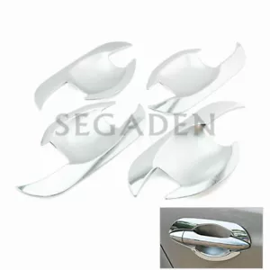Cubierta de tazón grande cromada manija de puerta apta para HYUNDAI ix35 borde de moldeo 2106D - Imagen 1 de 3
