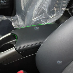 All Black Center Console Armrest Leather Cover Fit For Toyota Prius 2010-2015 - Bild 1 von 7