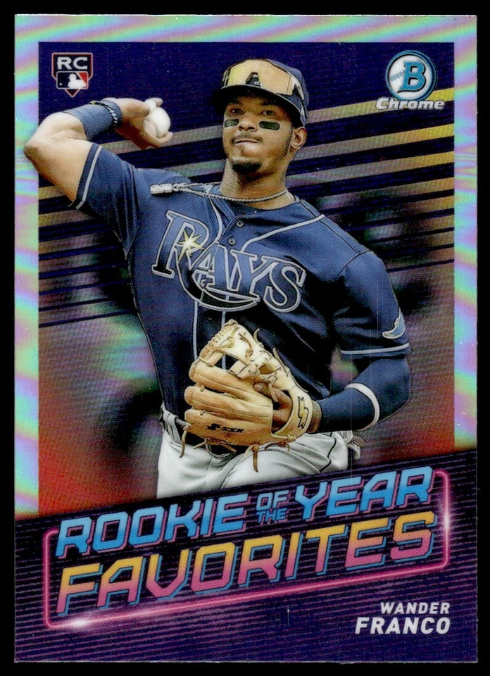 2022 Bowman Rookie of the Year Favorites Wander Franco Tampa Bay Rays #ROYF-1 - Image 1 of 2