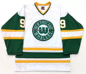 JERSEY GORDIE HOWE NUEVA INGLAND WHALERS K1 RÉPLICA BLANCA NUEVA - Imagen 1 de 2