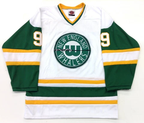 GORDIE HOWE NEW ENGLAND WHALERS K1 WHITE REPLICA JERSEY NEW Cover