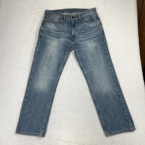 Levi's 505 Straight Fit 36x30 (Fit 34x29) Jeans Mens Blue Denim Medium Wash Work - Picture 1 of 10