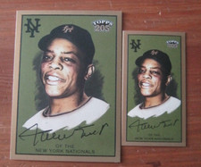 2003 Topps 205 2 card lot Willie Mays New York Giants Base and Polar Bear  ZB3