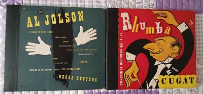 2 Vintage Records Sets Rhumba With Cugat and Al Jolson Songs He Made Famous - Image 1 of 3