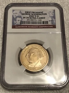 2007 S $1 George Washington First President * NGC PF70 Ultra Cameo Proof * - Picture 1 of 8