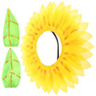 1 Set Blumenkopfbedeckung Cosplay Sonnenblumenkopfbewegung mit Handschuhen