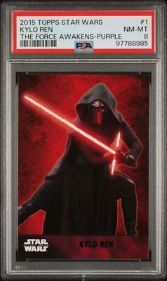2015 Star Wars: The Force Awakens  Kylo Ren Purple Rookie - PSA 8 - Image 1 of 2