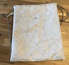 Swarovski Crystal White Drawstring Bag #5247188 Swan Logo