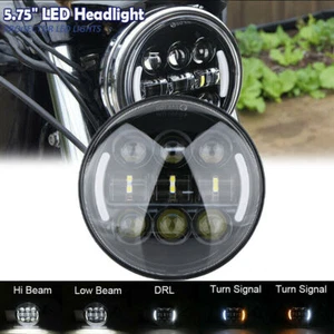 Motorcycle 5-3/4" LED Headlight With Turn Signal For Motor Sportster XL 1200 883 - Bild 1 von 12