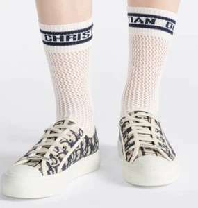 Dior Walk And Dior Deep Blue Sneakers 40.5 $1050 Retail - Picture 1 of 11