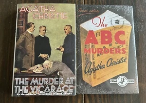 Murder At The Vicarage & ABC Murders Facsimile Editions by Agatha Christie - Picture 1 of 10