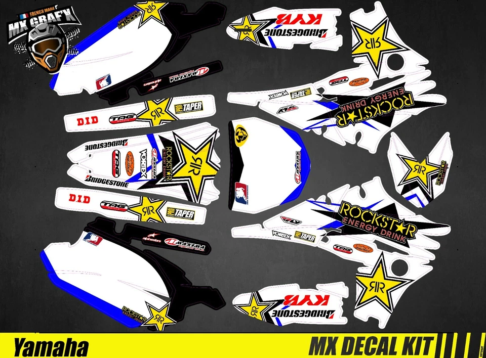 MX GRAFX Kit Déco Moto pour / Mx Decal Kit for Yamaha YZF - Rockstar