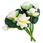  2 Pcs Vase Für Blumen Simulationsblume Lotusdekoration Anlage