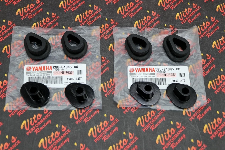 2 x NEW headlight rubber bushing damper + metal stay kit Yamaha Banshee Warrior - Image 1 of 1