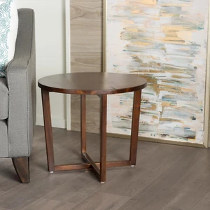 Tansy Wood End Table, Rich Mahogany - Picture 1 of 4