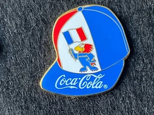 PIN PINS ENAMEL WORLD CUP 98 1998 FOOTBALL SOCCER COCA COLA FRANCE DORE - Picture 1 of 1