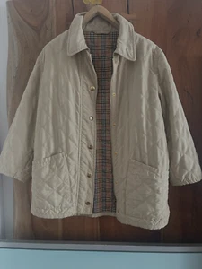 Burberry Steppjacke Comfort Jacke Damen Gr. 44 L hellbeige Übergangsjacke - Bild 1 von 15