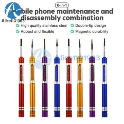 Repair Opening Pry Tools Screwdriver Kit Set For Phone iPhone X XR XS 8 7 6 5 4 - Image 1 of 4