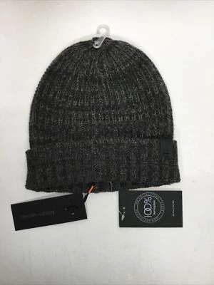 Gorro básico acanalado Bickley & Mitchell para hombre, gris DK Twist, talla UNA Foto 1 de 2